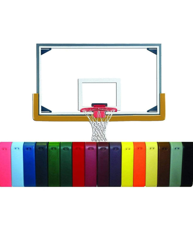 Gared 42" x 72" Collegiate Basketball Glass Backboard Package PKLXP20PM PKLXP20PM - Play and Sync