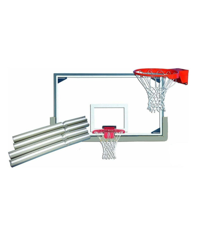 Gared 42" x 72" Gymnasium Basketball Glass Backboard Package PKLXP10PS PKLXP10PS - Play and Sync