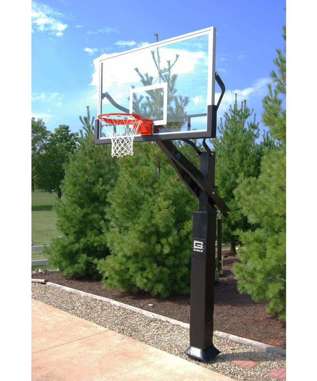 Gared 42" x 72" Pro Jam Adjustable In Ground Basketball Hoop GP10G72DM GP10G72DM - Play and Sync