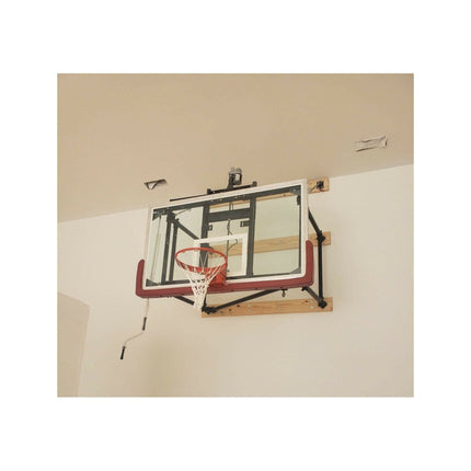 Gared 42” X 72” Side Fold Basketball Wall Mounted Package w/ Electric Height Adjuster P2500-4064GLAAGE - Play and Sync