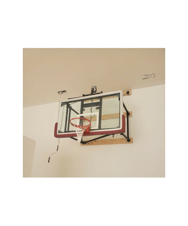 Gared 42” X 72” Side Fold Basketball Wall Mounted Package w/ Electric Height Adjuster P2500-4064GLAAGE - Play and Sync