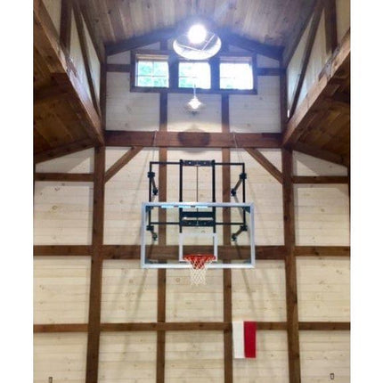 Gared 42” X 72” Stationary Basketball Wall Mounted Package w/ Electric Height Adjuster P2300-2034GLAAGE - Play and Sync