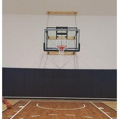Gared 42” X 72” Stationary Basketball Wall Mounted Package w/ Manual Height Adjuster P2300-2034GLAAGM - Play and Sync