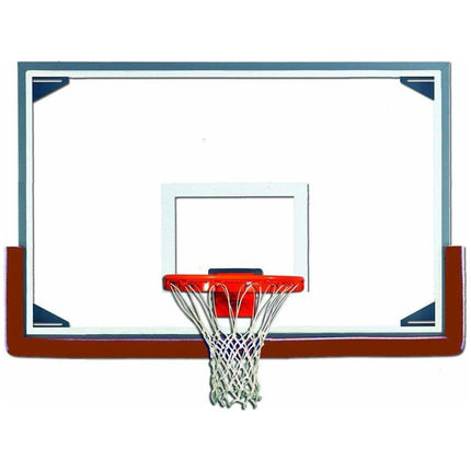 Gared 48” x 72” Oversized Steel - Framed Glass Basketball Backboard RG RG - Play and Sync
