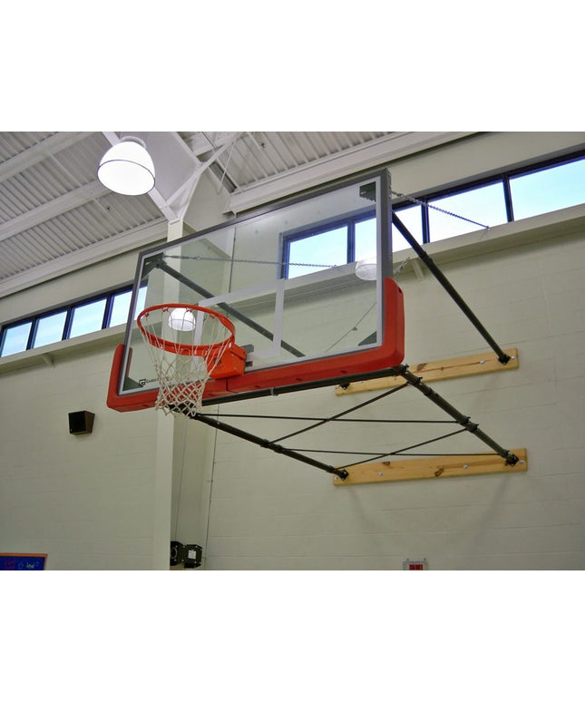 Gared Corner Mount Stationary Wall Mount Package with Glass Board, 6' - 9' Length | P2300 - 6094GL P2300-6094GL - Play and Sync