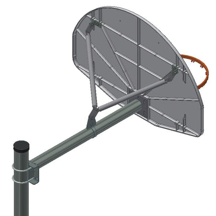 Gared Economy Playground 3 - 1/2" O.D. Adjustable Straight Post | AAB35 AAB35 - Play and Sync