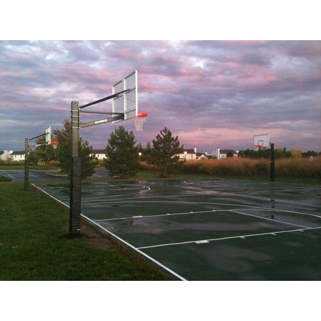 Gared Endurance 6” Square Post 4’ Extension Steel Playground Basketball Hoop GP104S60 - Play and Sync