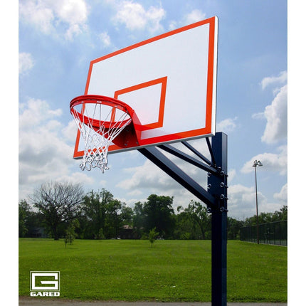 Gared Endurance 6” Square Post 4’ Extension Steel Playground Basketball Hoop GP104S60 - Play and Sync