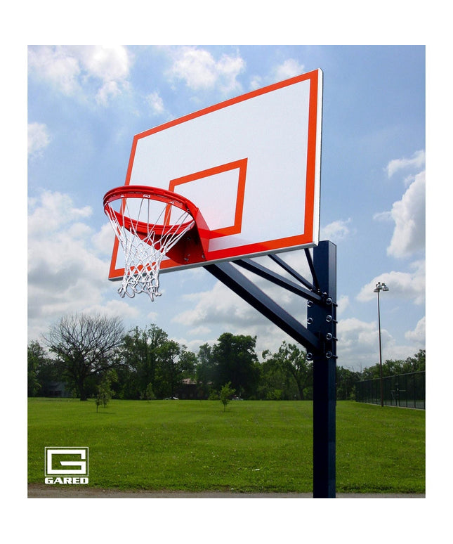 Gared Endurance 6” Square Post 4’ Extension Steel Playground Basketball Hoop GP104S60 - Play and Sync