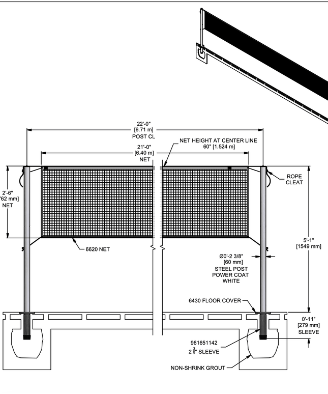 Gared Flick Heavy - Duty Sleeved Badminton System 6740 6740 - Play and Sync