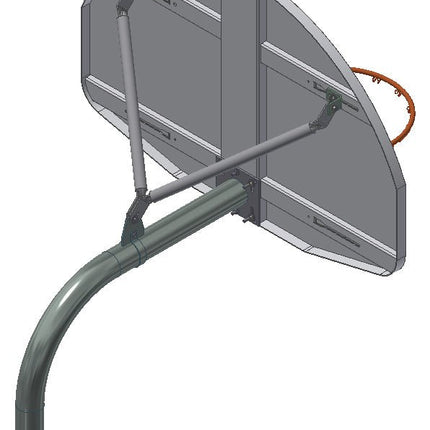 Gared Heavy Duty Playground 5 - 9/16" O.D. Gooseneck Post | GN60 GN60 - Play and Sync