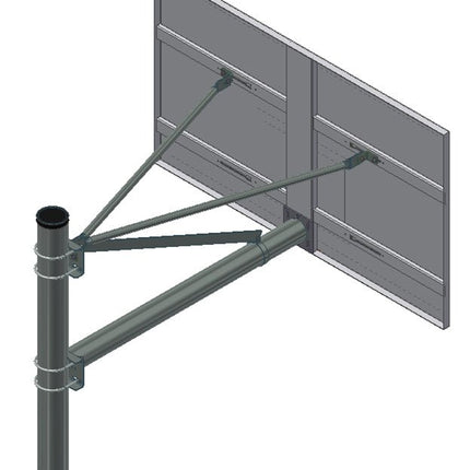 Gared Heavy Duty Playground 6 - 5/8" O.D. Adjustable Straight Post | AABS65 AABS65 - Play and Sync