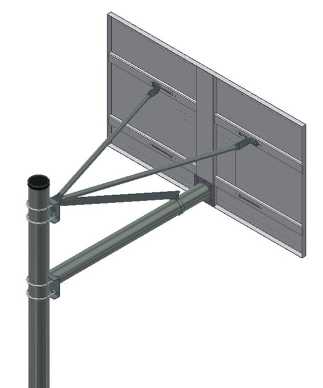 Gared Heavy Duty Playground 6 - 5/8" O.D. Adjustable Straight Post | AABS65 AABS65 - Play and Sync