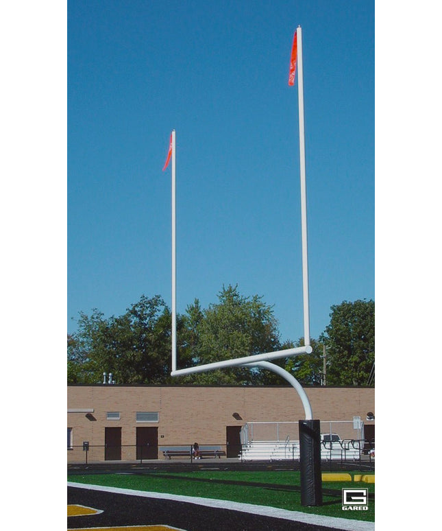 Gared High School 4 - 1/2" O.D. White Football Goalpost, Surface Mount | FGP401PW FGP401PW - Play and Sync