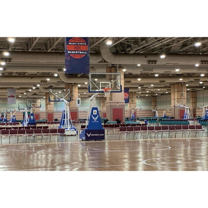 Gared Hoopmaster 5 Spring - Lift Collegiate/High School Indoor Portable Basketball Hoop 9405 9405 - Play and Sync