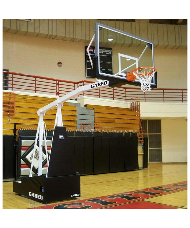 Gared Hoopmaster 5 Spring - Lift Collegiate/High School Indoor Portable Basketball Hoop 9405 9405 - Play and Sync