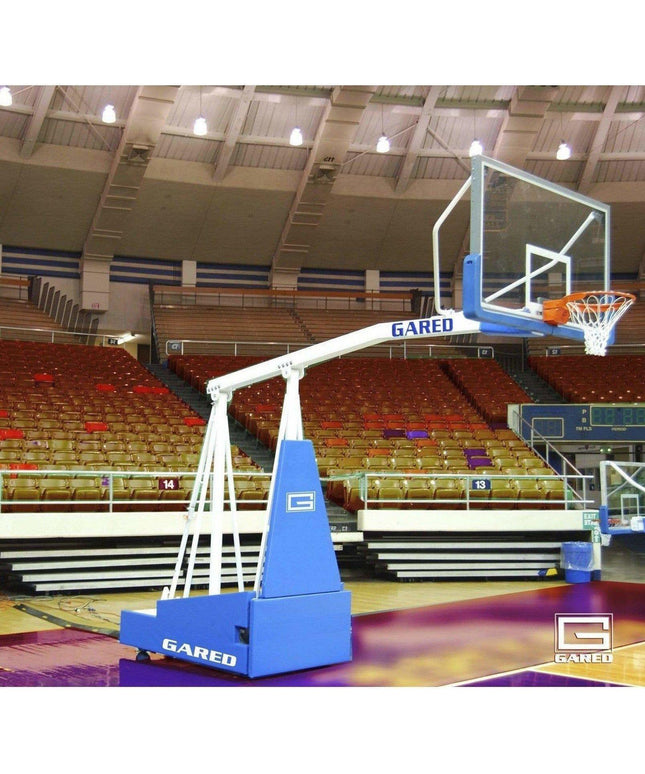 Gared Hoopmaster 8 Spring - Lift Collegiate/High School Indoor Portable Basketball Hoop 9408 9408 - Play and Sync