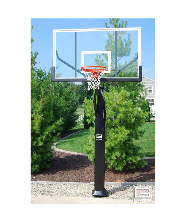 Gared 42" x 72" Pro Jam Adjustable In Ground Basketball Hoop GP10P72DM