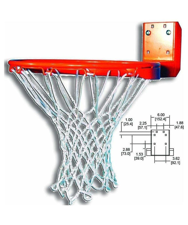 Gared Rear - Mount Institutional Fixed Basketball Rim 66T 66T - Play and Sync