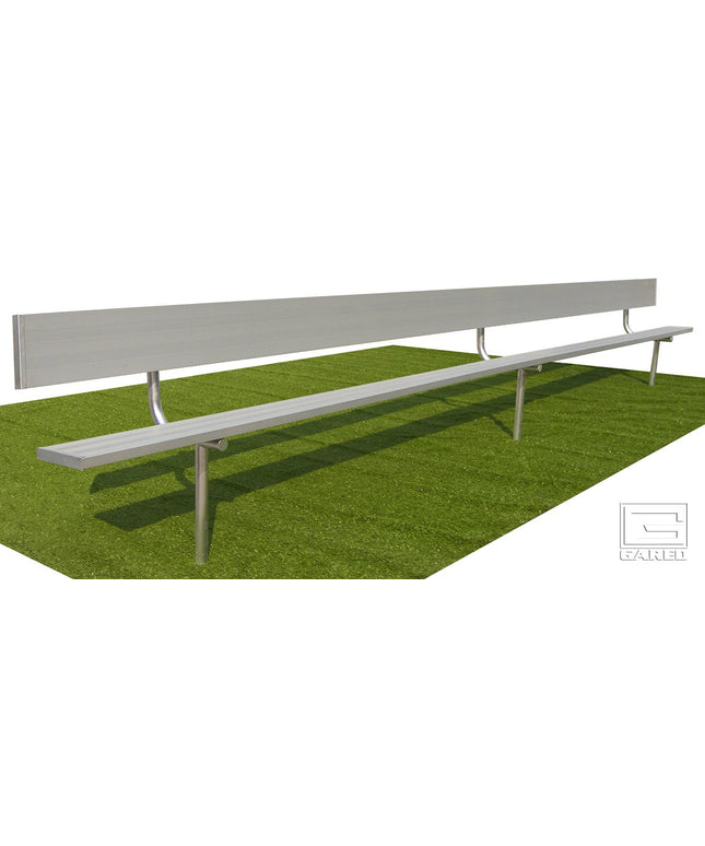 Gared Spectator 15' Inground Bench with Back | BE15IGWB BE15IGWB - Play and Sync