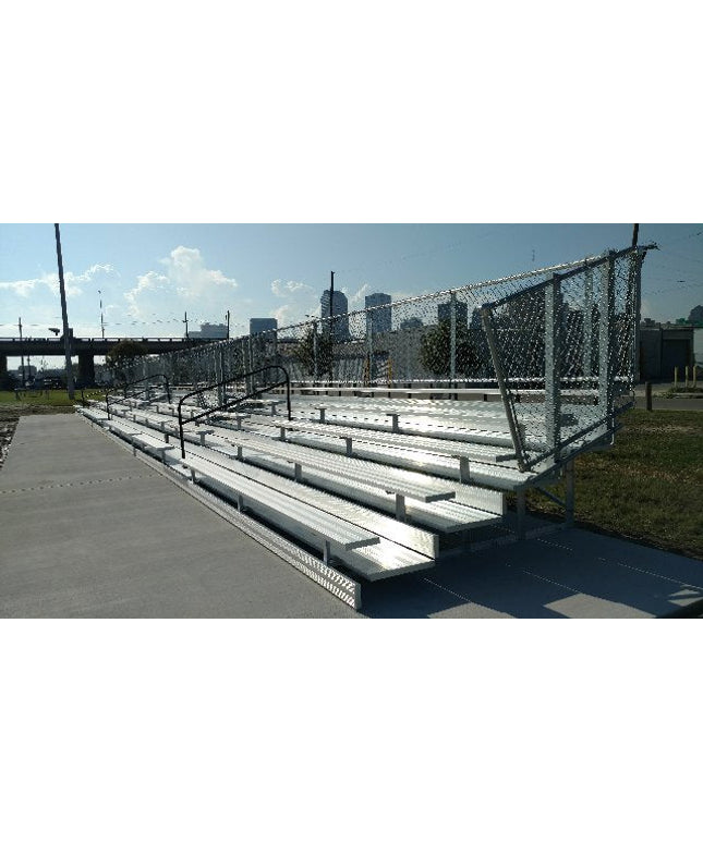 Gared Spectator Stationary 15' Bleacher with Aisle, 5 Row | GSNB0515WA GSNB0515WA - Play and Sync