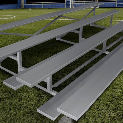 Gared Spectator Stationary 7' 6" Low Rise Bleacher, 4 Row | GSNB0408LR GSNB0408LR - Play and Sync