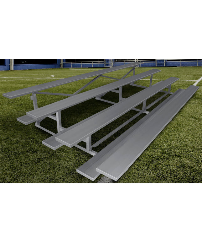 Gared Spectator Stationary 7' 6" Low Rise Bleacher, 4 Row | GSNB0408LR GSNB0408LR - Play and Sync