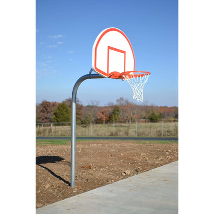 Gared Standard Duty 4 - 1/2" O.D. Rear - Mount Gooseneck Basketball Package PK4570 PK4570 - Play and Sync