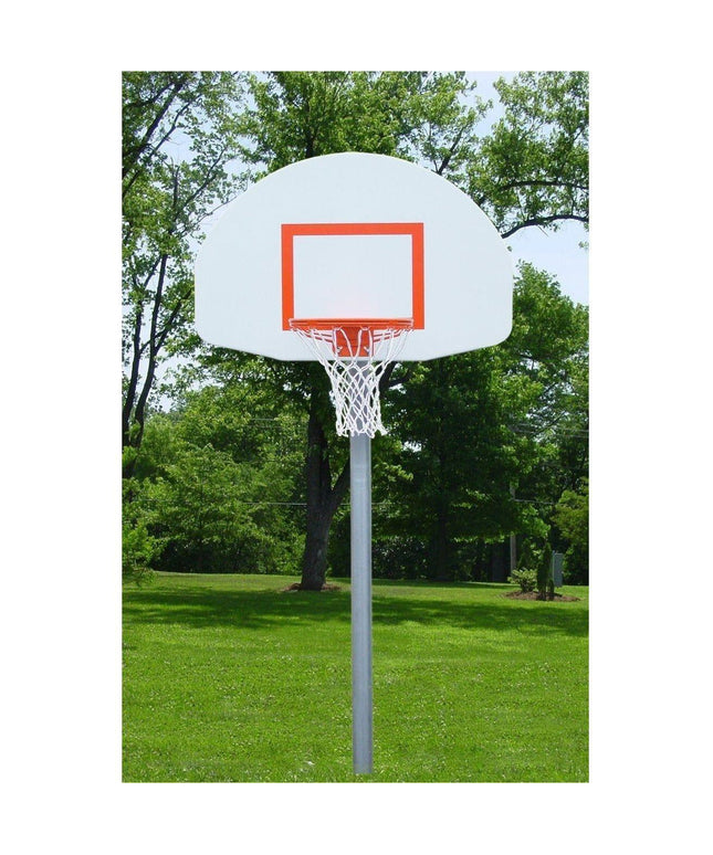 Gared Standard Duty 4 - 1/2" O.D. Straight Post Basketball Package PK4531 PK4531 - Play and Sync