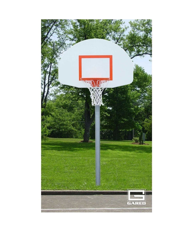 Gared Standard Duty 4 - 1/2" O.D. Straight Post Basketball Package PK4541 PK4541 - Play and Sync