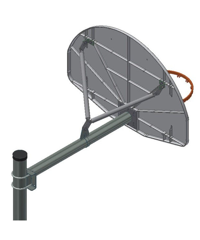 Gared Standard Duty Playground 4 - 1/2" O.D. Adjustable Straight Post | AAB45 AAB45 - Play and Sync