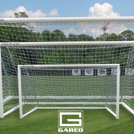 Gared Touchline Striker Round - Frame Aluminum Soccer Goal, 6' x 12' | SGRD612SPT SGRD612SPT - Play and Sync