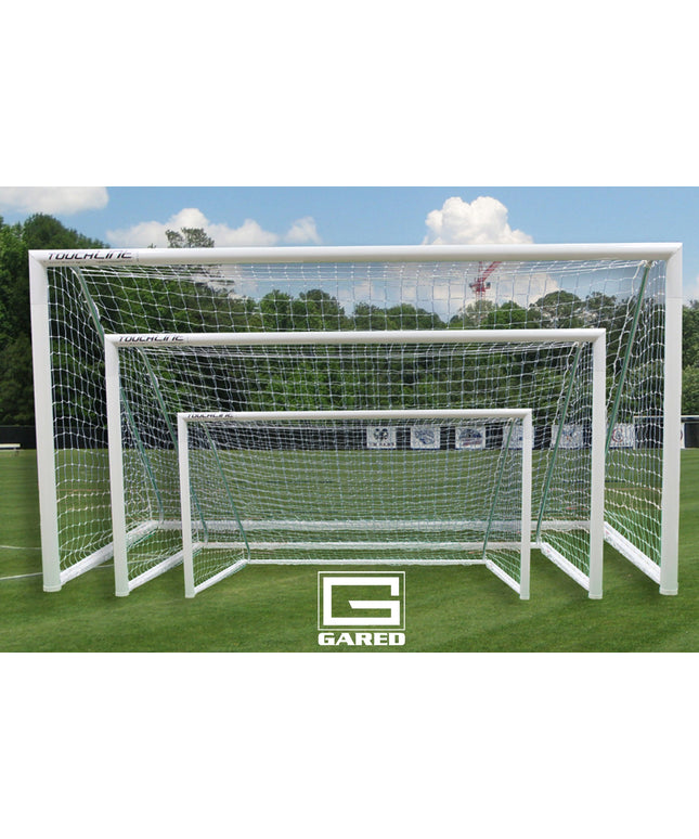 Gared Touchline Striker Round - Frame Aluminum Soccer Goal, 6' x 12' | SGRD612SPT SGRD612SPT - Play and Sync