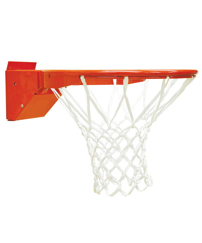 Jaypro Sports Basketball Goal - Contender Series, Adjustable Pro Breakaway Goal (Tube-Tie Net Attachment) (42 & 48 in. Backboard) (Indoor) - NCAA, NFHS, FIBA Compliant GBA-648 - Play and Sync