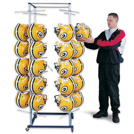 Jaypro Sports Helmet Rack - 56 Helmet Capacity - StackMaster H-1 - Play and Sync