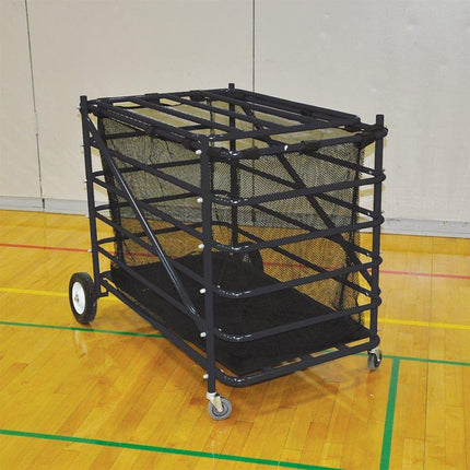 Jaypro Atlas Series Double Ball Carrier W/ Mesh Hamper Insert BBABL - 2 BBABL-2 - Play and Sync