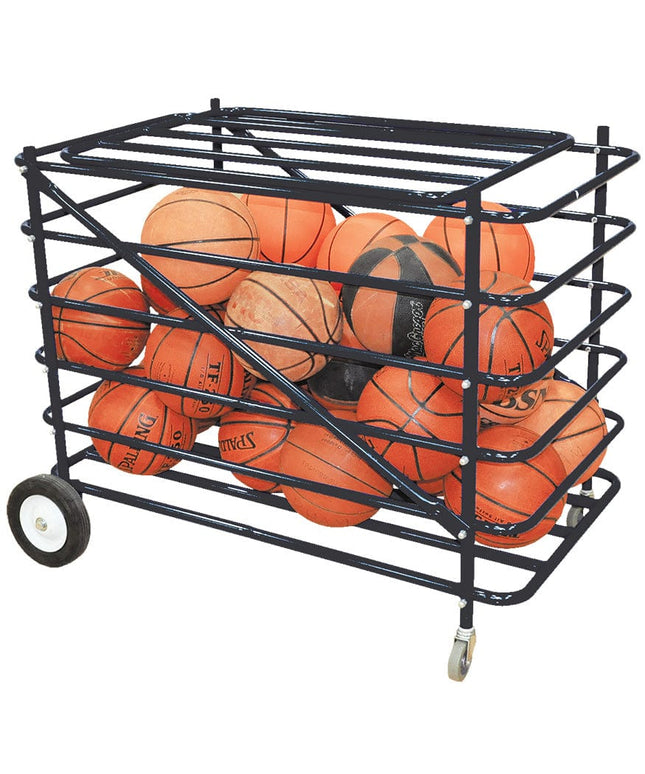 Jaypro Atlas Series Double Ball Carrier W/ Mesh Hamper Insert BBABL - 2 BBABL-2 - Play and Sync