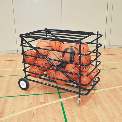 Jaypro Atlas Series Double Ball Carrier W/ Mesh Hamper Insert BBABL - 2 BBABL-2 - Play and Sync