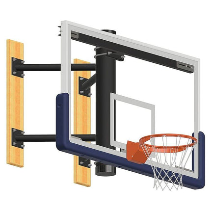 Jaypro Basketball System Wall - Mounted Shooting Station (Indoor) 72 in. Glass Backboard WMSS WMSS - Play and Sync