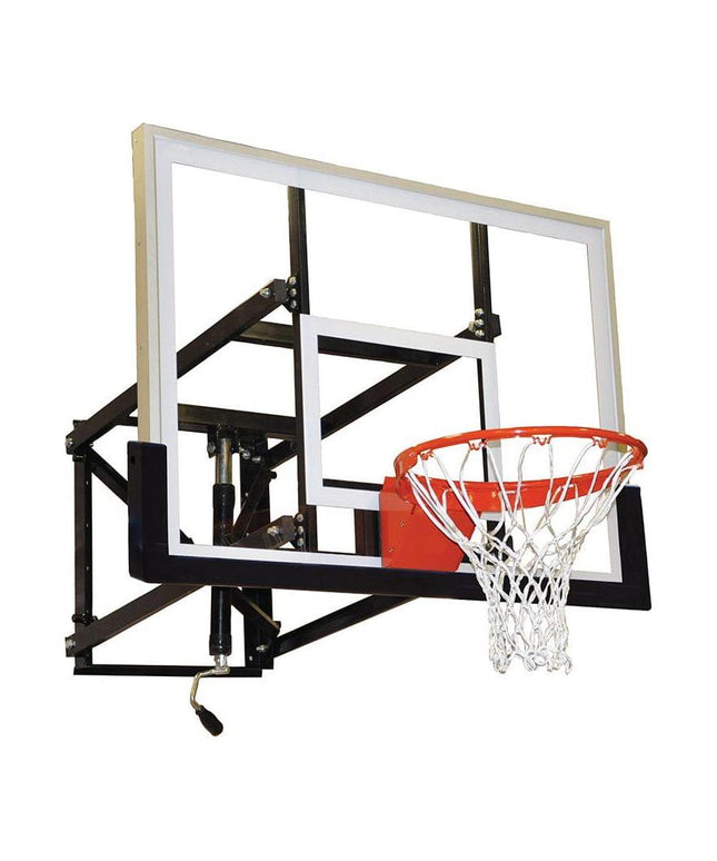 Jaypro Basketball Wall - Mounted Shooting Station Adjustable Height (Indoor/Outdoor) (54) WM - 54 WM-54 - Play and Sync