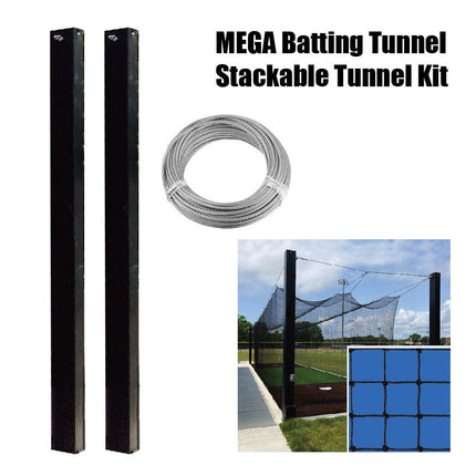 Jaypro Batting Tunnel Frame - Mega Outdoor - (70') - Stackable Tunnel Kit MPCTF - 70A MPCTF-70A - Play and Sync