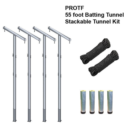 Jaypro Batting Tunnel Frame - Professional Outdoor (55') - Multiple Tunnel Adaptor PROTF - 55A PROTF-55A - Play and Sync
