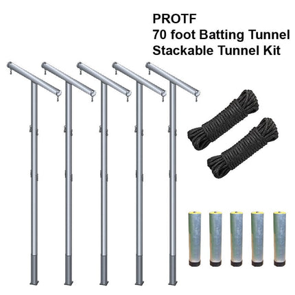 Jaypro Batting Tunnel Frame - Professional Outdoor (70') - Multiple Tunnel Adaptor PROTF - 70A PROTF-70A - Play and Sync