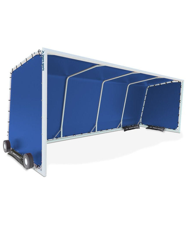 Jaypro Club Team Shelter - Portable - Aluminum Frame with Weather Resistant Covering - 10 Seat CTS - 18  - Play and Sync