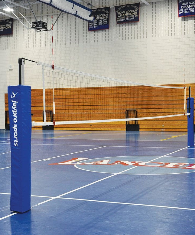 Jaypro FeatherLite Volleyball System Deluxe Package (3 in. Floor Sleeve) PVB - 4PKGDX PVB-4PKGDX - Play and Sync
