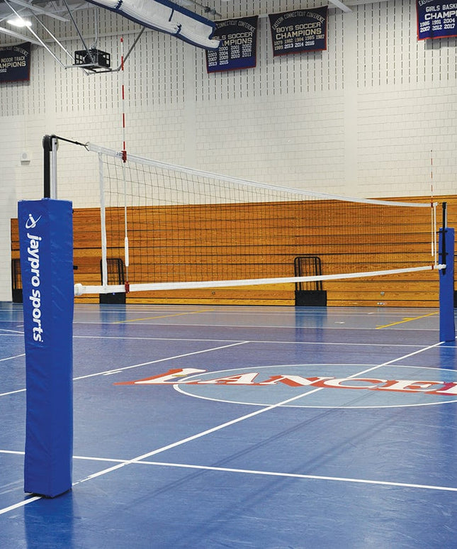 Jaypro FeatherLite Volleyball System Package (3 in. Floor Sleeve) PVB - 4PKG PVB-4PKG - Play and Sync