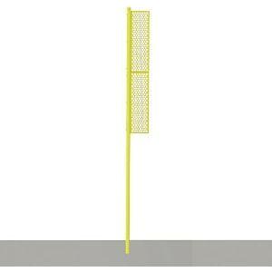 Jaypro Foul Poles - Professional (20') - Surface Mount (Yellow) BBFP - 20SM BBFP-20SM - Play and Sync