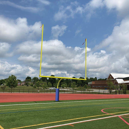 Jaypro Sports Max-1 Football Goal Posts 20' Uprights 6' Offset (Leveling Plate) (Purple/Yellow) FBGP-420CPY - Play and Sync