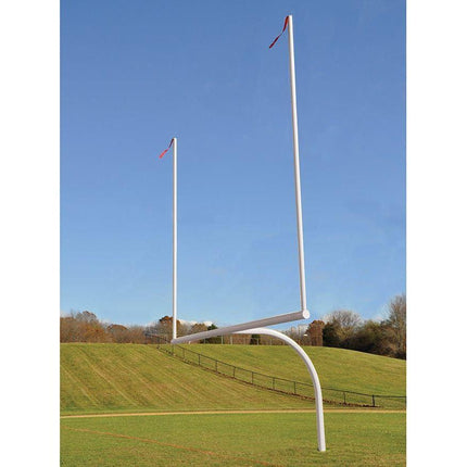 Jaypro Max - 1 Football Goal Posts 20' Uprights 6' Offset (Leveling Plate) FBGP-420 - Play and Sync