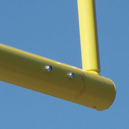 Jaypro Max - 1 Football Goal Posts 20' Uprights 6' Offset (Leveling Plate) FBGP-420 - Play and Sync